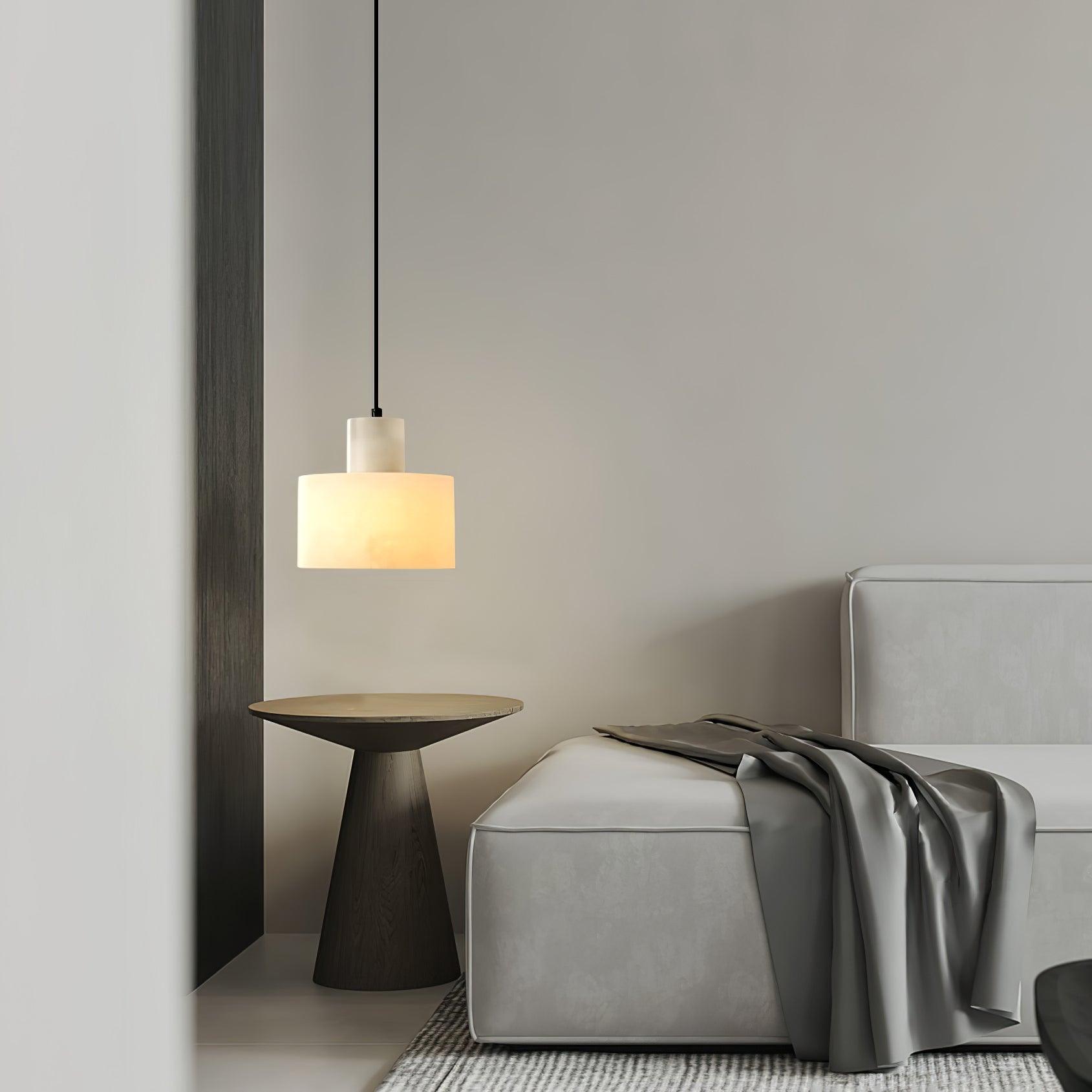 Alabaster  Pendant Lgiht Dual Cylindrical | Fioriscas