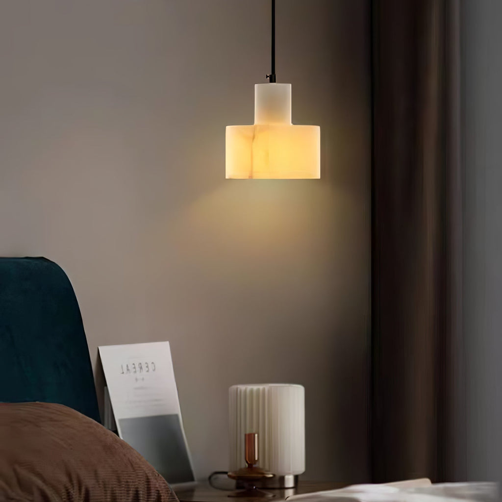 Alabaster  Pendant Lgiht Dual Cylindrical | Fioriscas