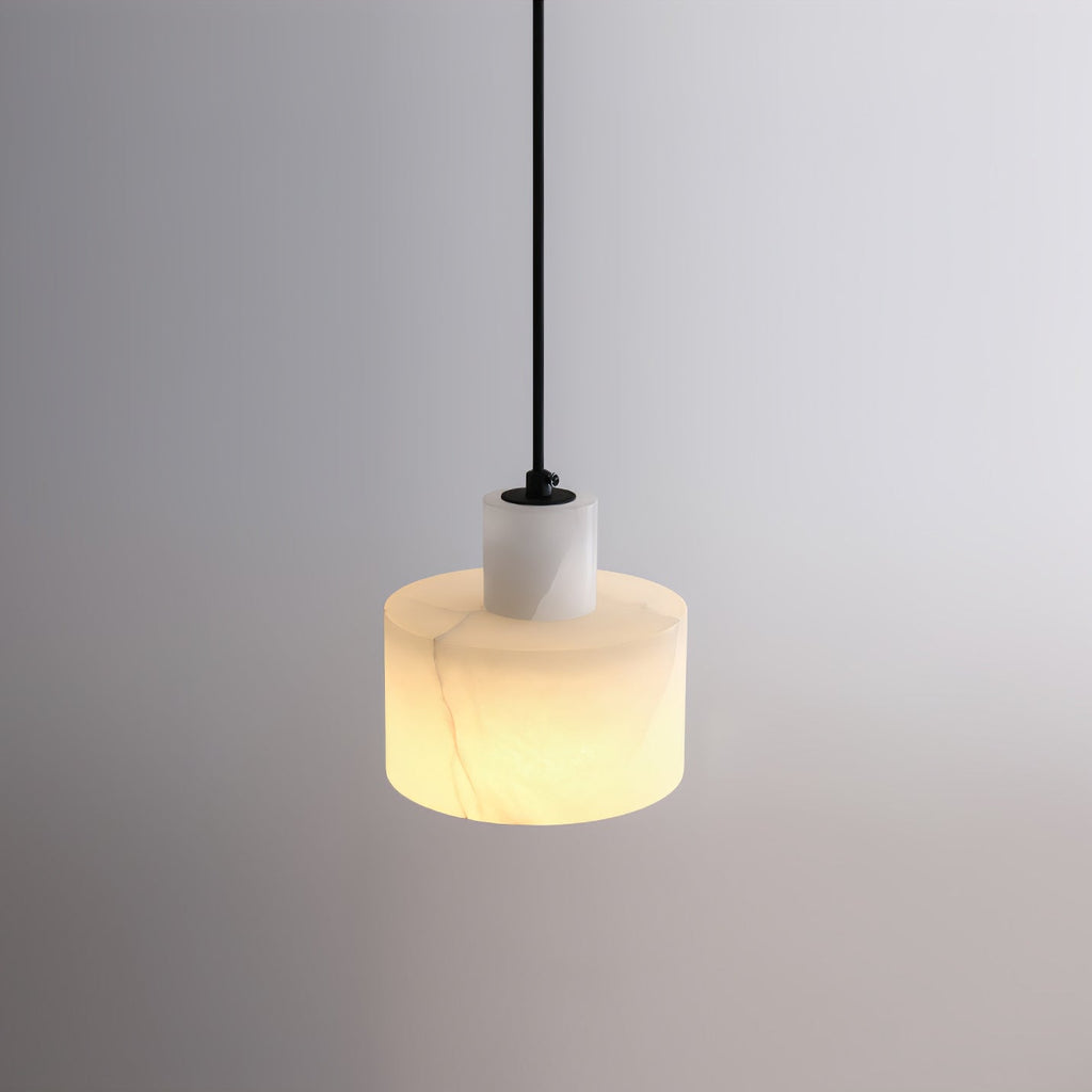 Alabaster  Pendant Lgiht Dual Cylindrical | Fioriscas