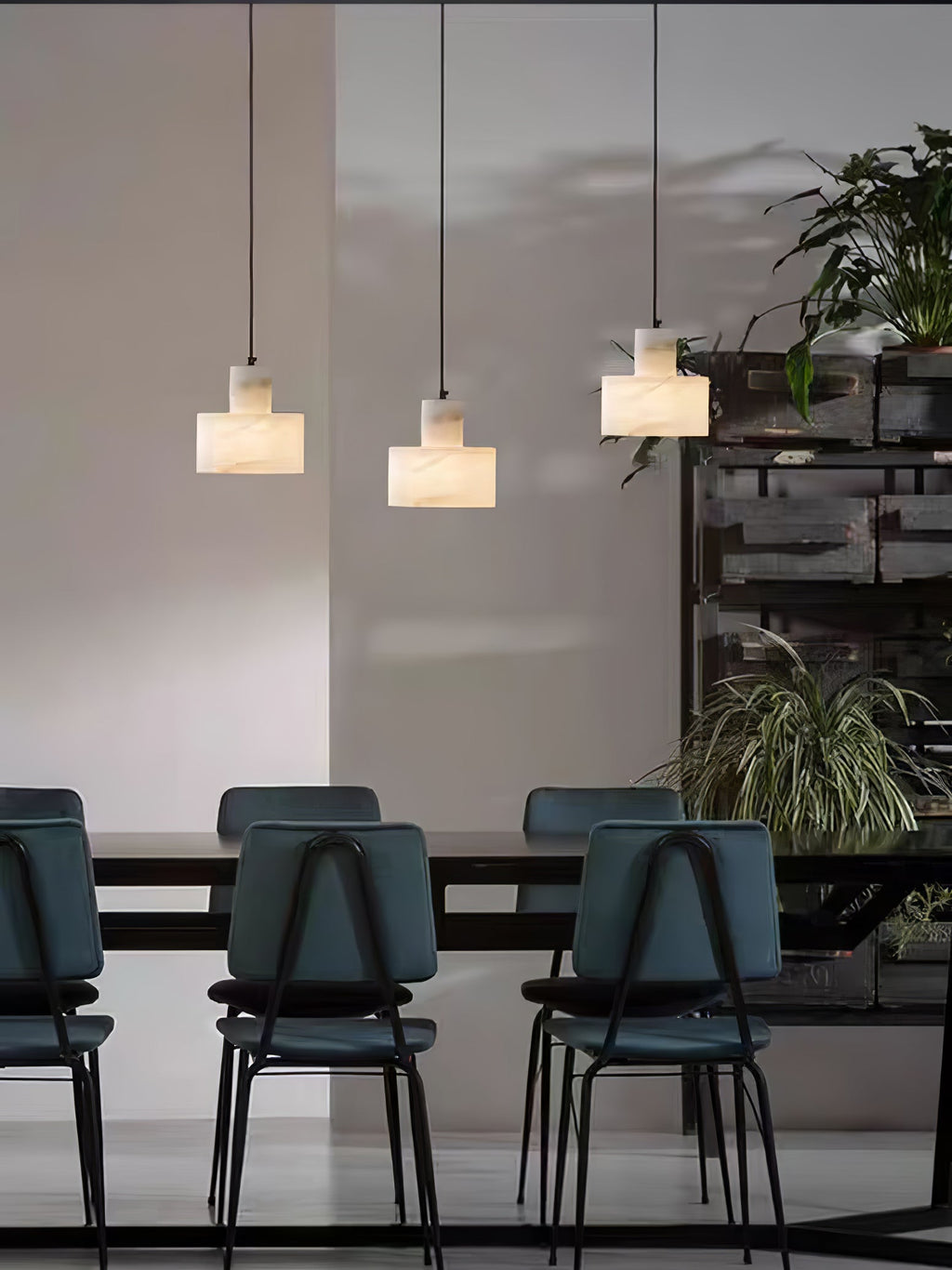 Alabaster  Pendant Lgiht Dual Cylindrical | Fioriscas