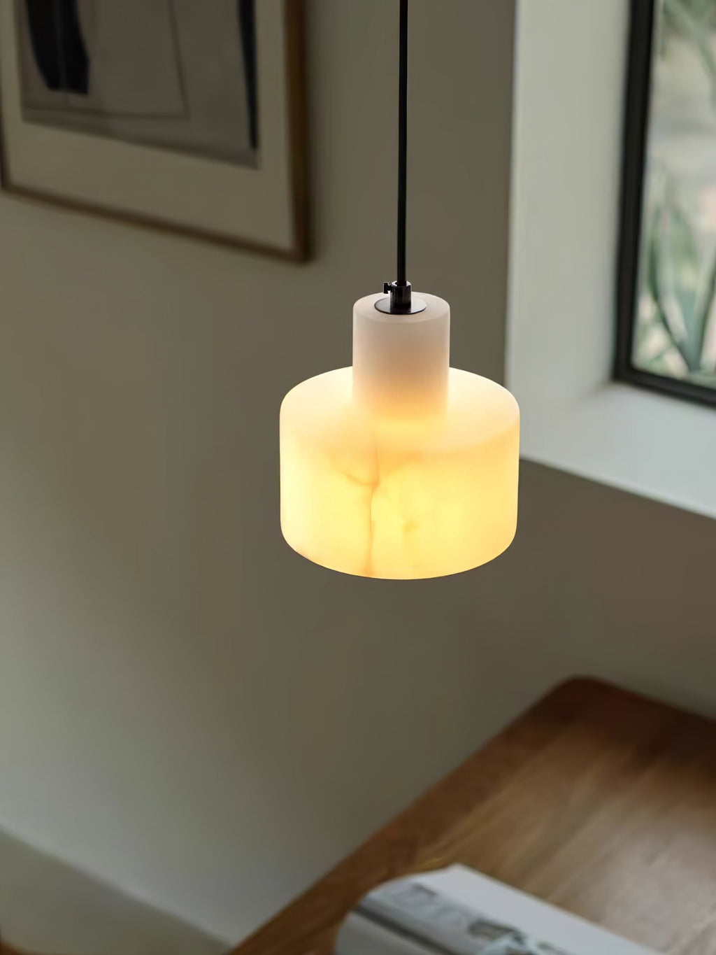 Alabaster  Pendant Lgiht Dual Cylindrical | Fioriscas