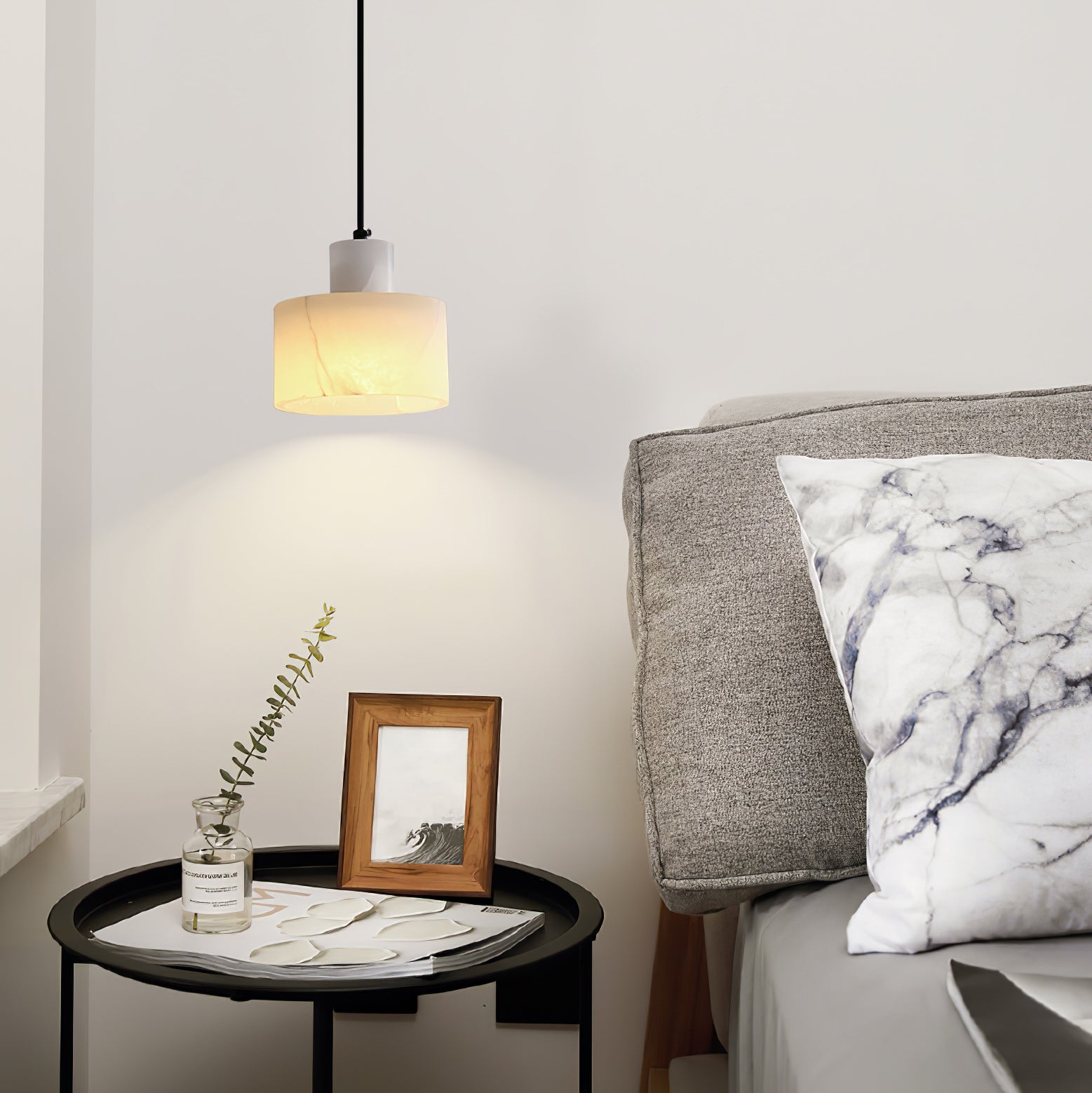 Alabaster  Pendant Lgiht Dual Cylindrical | Fioriscas