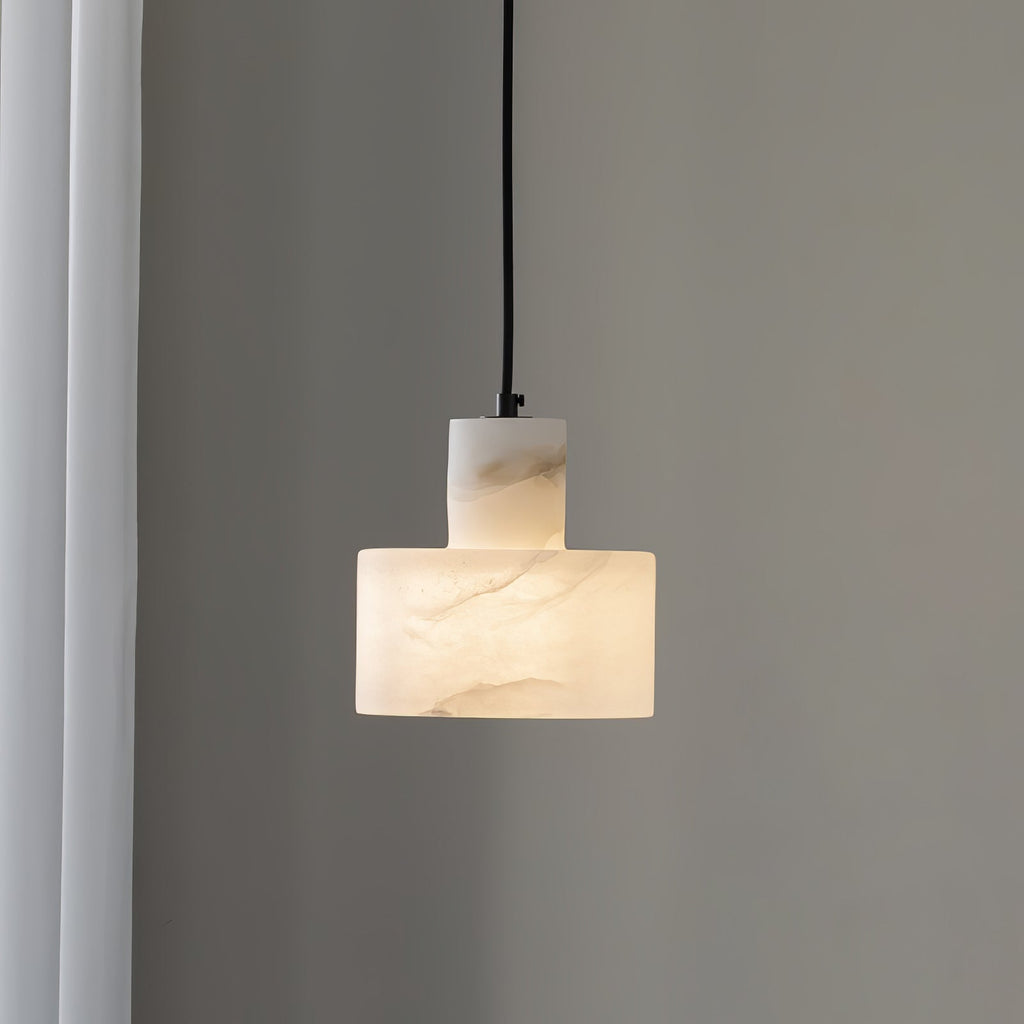 Alabaster  Pendant Lgiht Dual Cylindrical | Fioriscas