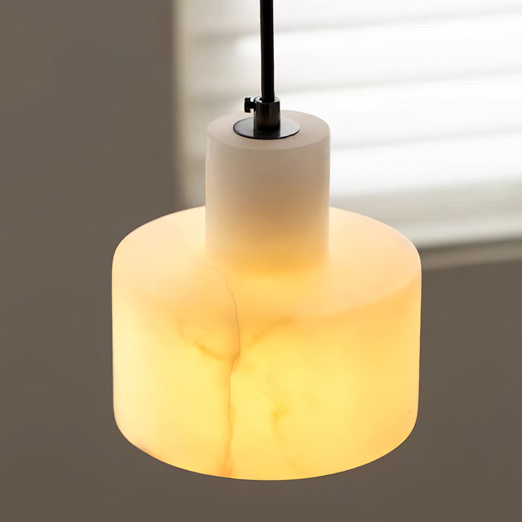 Alabaster  Pendant Lgiht Dual Cylindrical | Fioriscas