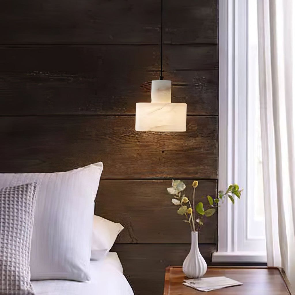 Alabaster  Pendant Lgiht Dual Cylindrical | Fioriscas