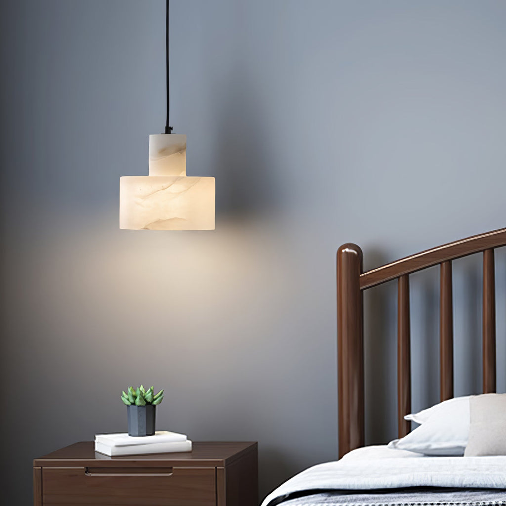 Alabaster  Pendant Lgiht Dual Cylindrical | Fioriscas