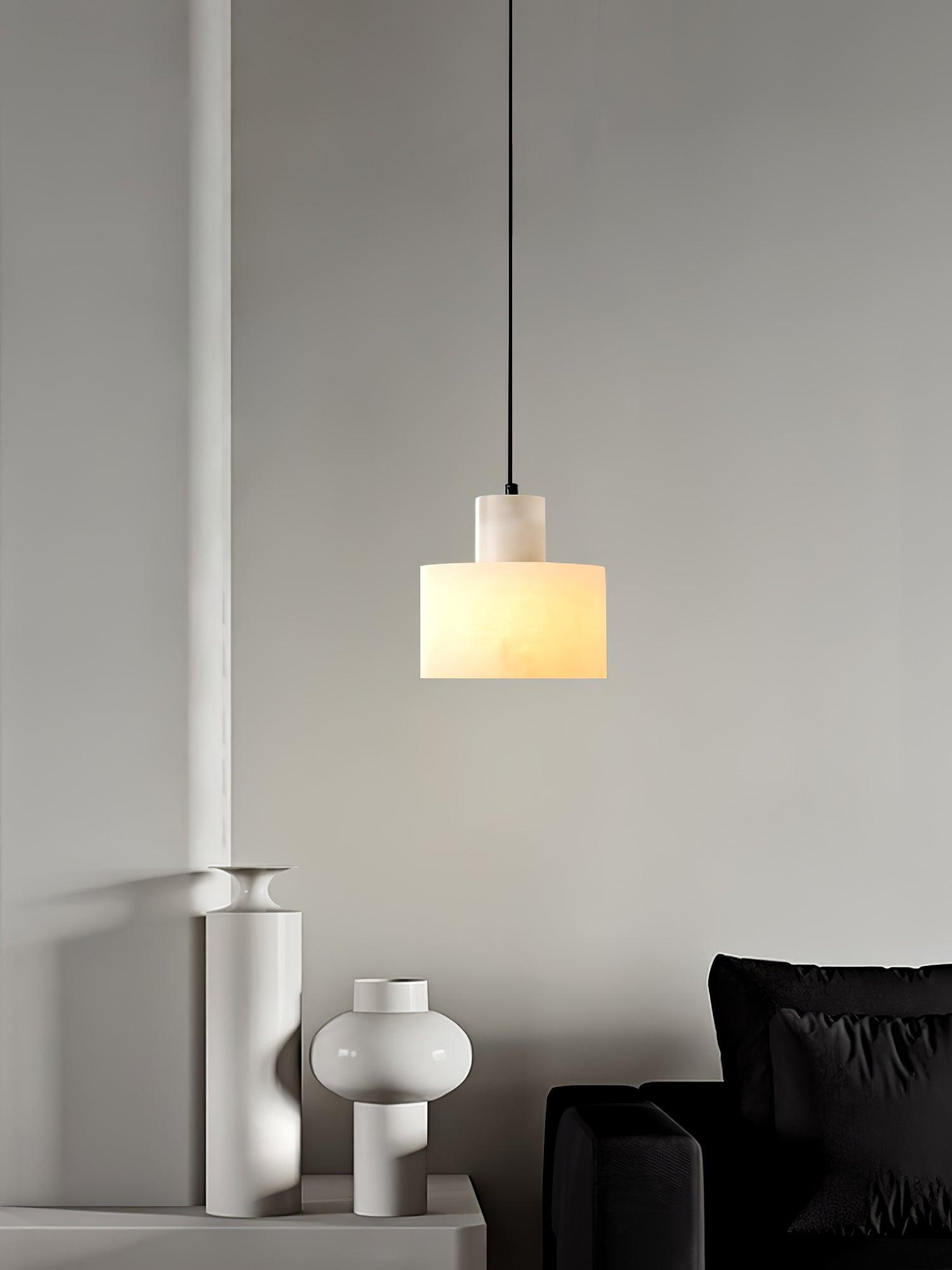 Alabaster  Pendant Lgiht Dual Cylindrical | Fioriscas