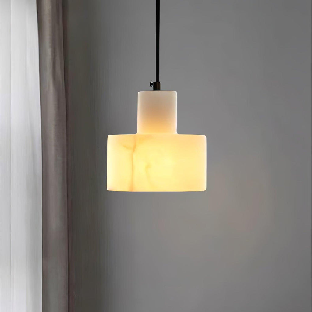 Alabaster  Pendant Lgiht Dual Cylindrical | Fioriscas