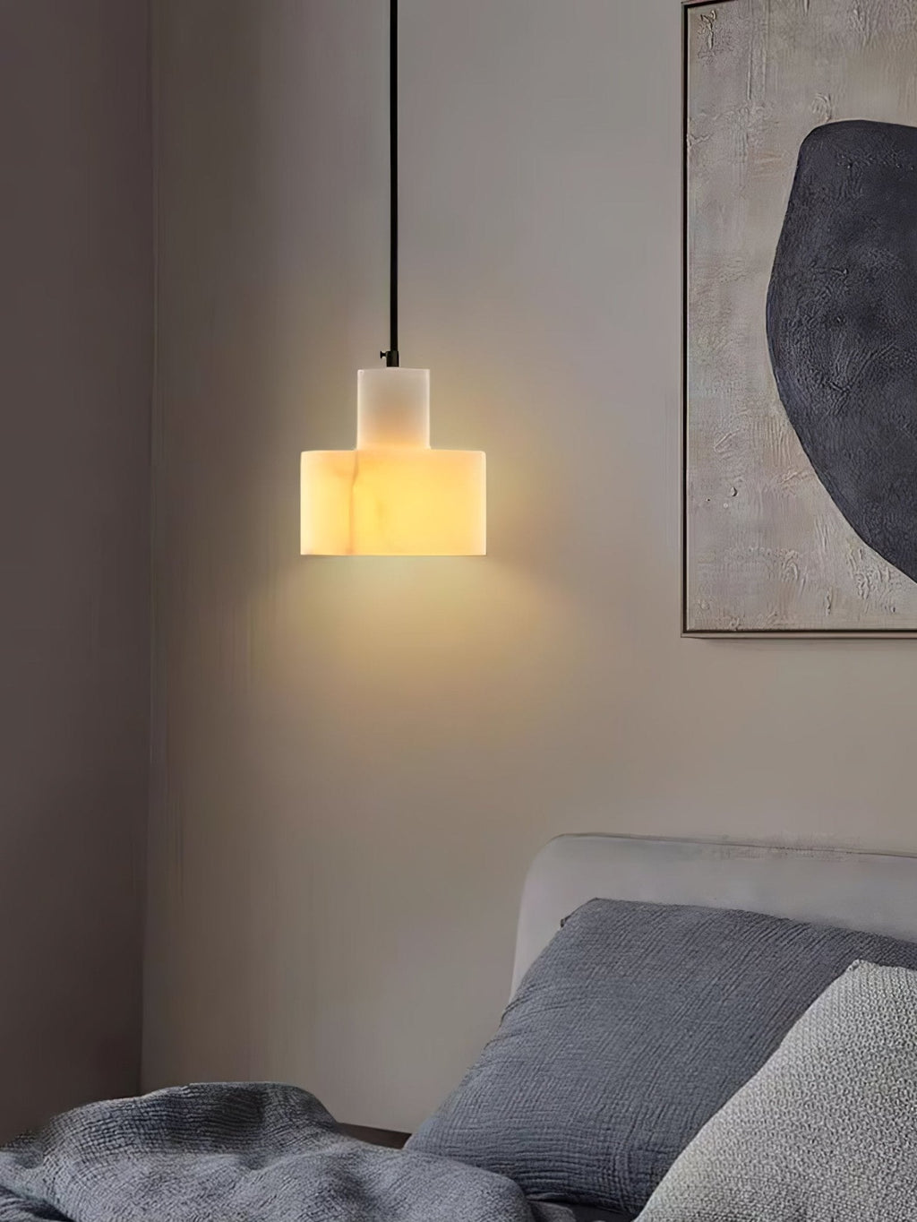 Alabaster  Pendant Lgiht Dual Cylindrical | Fioriscas