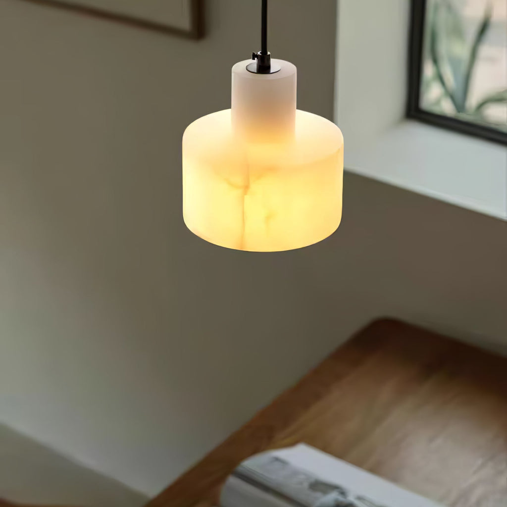 Alabaster  Pendant Lgiht Dual Cylindrical | Fioriscas