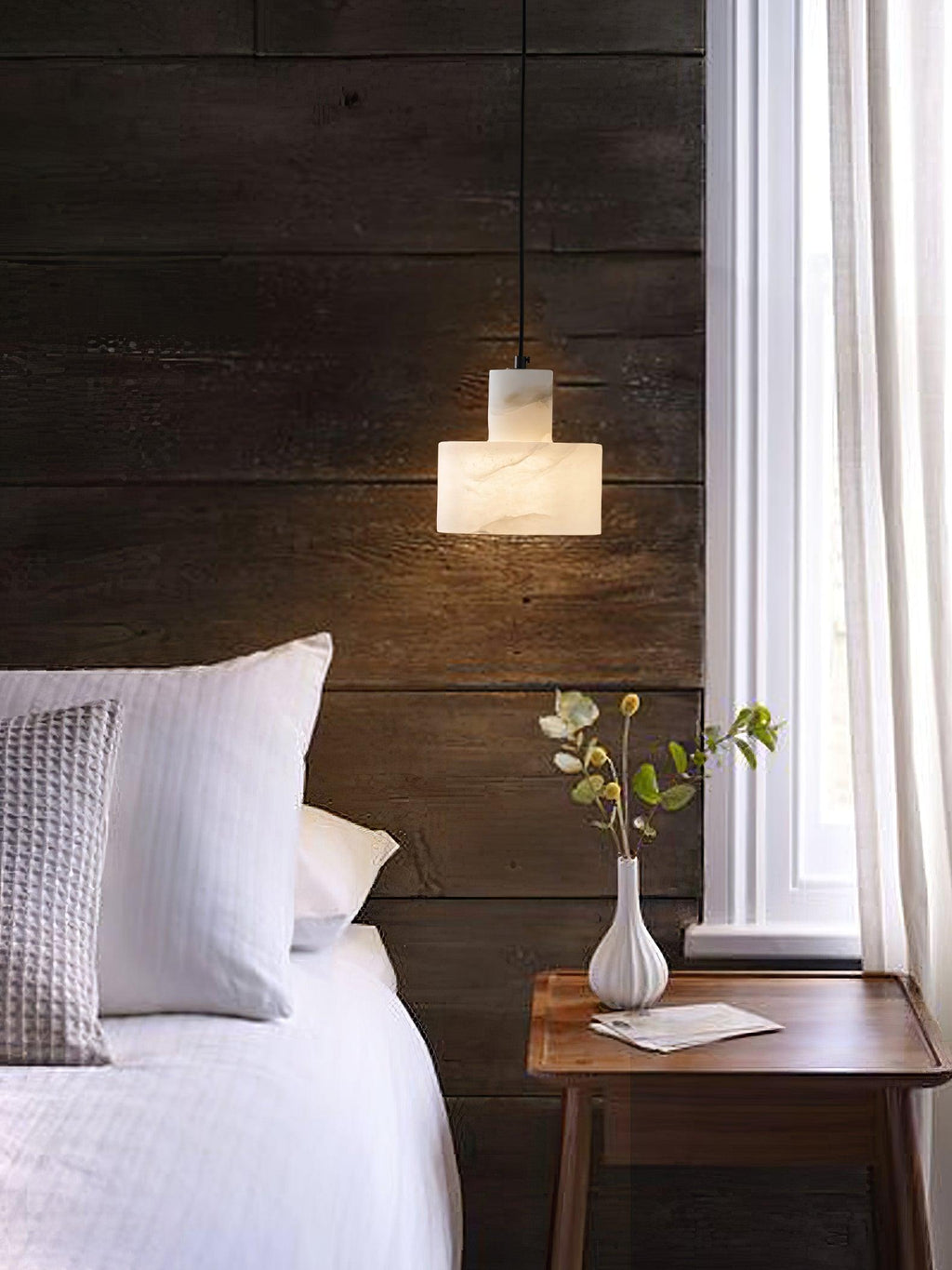 Alabaster  Pendant Lgiht Dual Cylindrical | Fioriscas