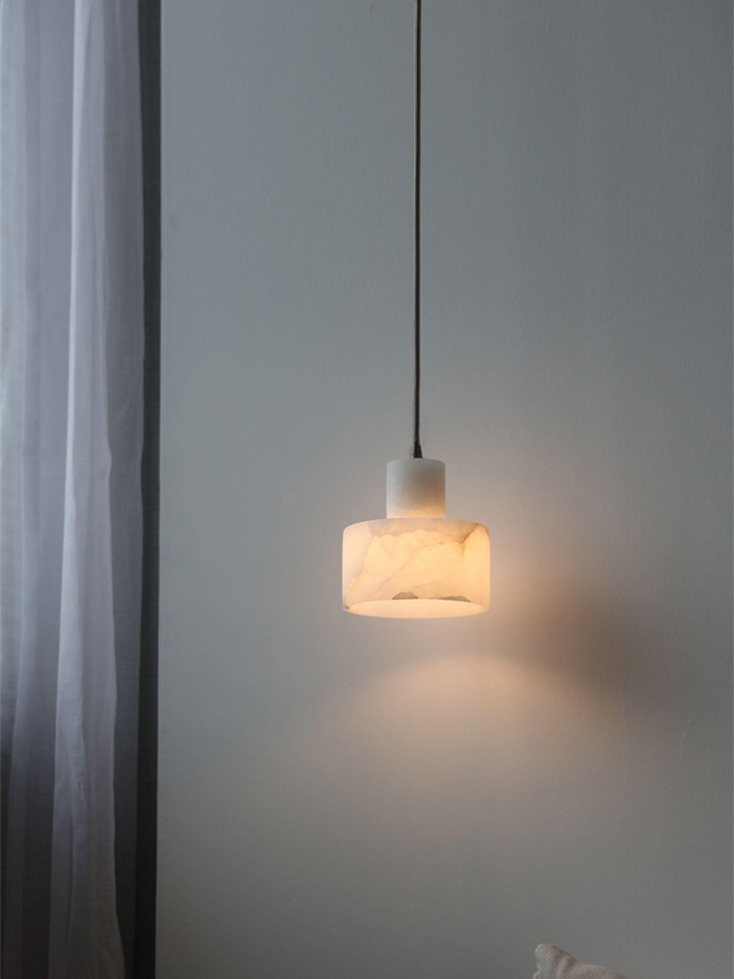 Alabaster  Pendant Lgiht Dual Cylindrical | Fioriscas