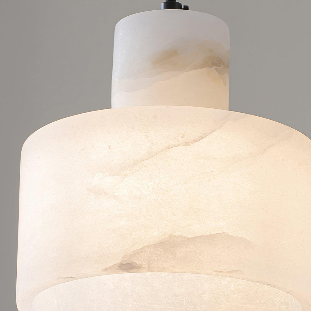 Alabaster  Pendant Lgiht Dual Cylindrical | Fioriscas