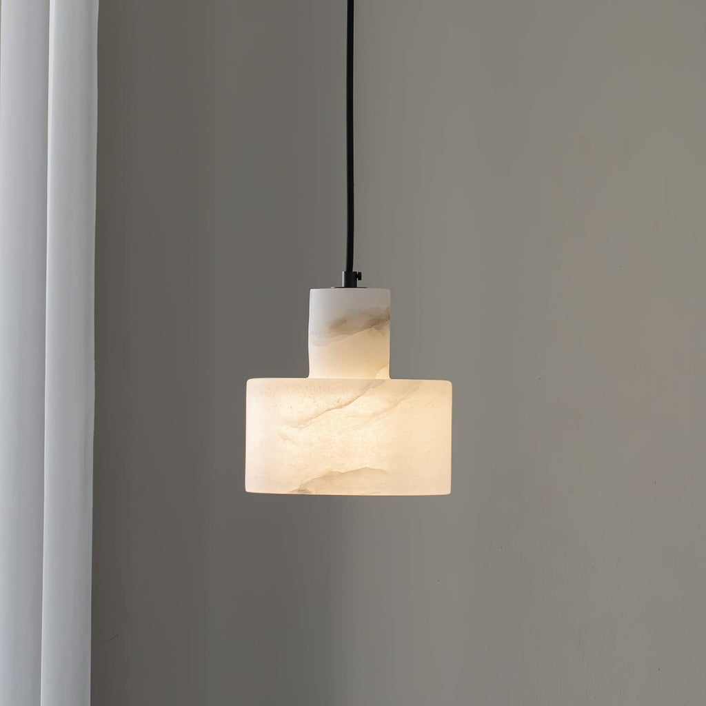 Alabaster  Pendant Lgiht Dual Cylindrical | Fioriscas