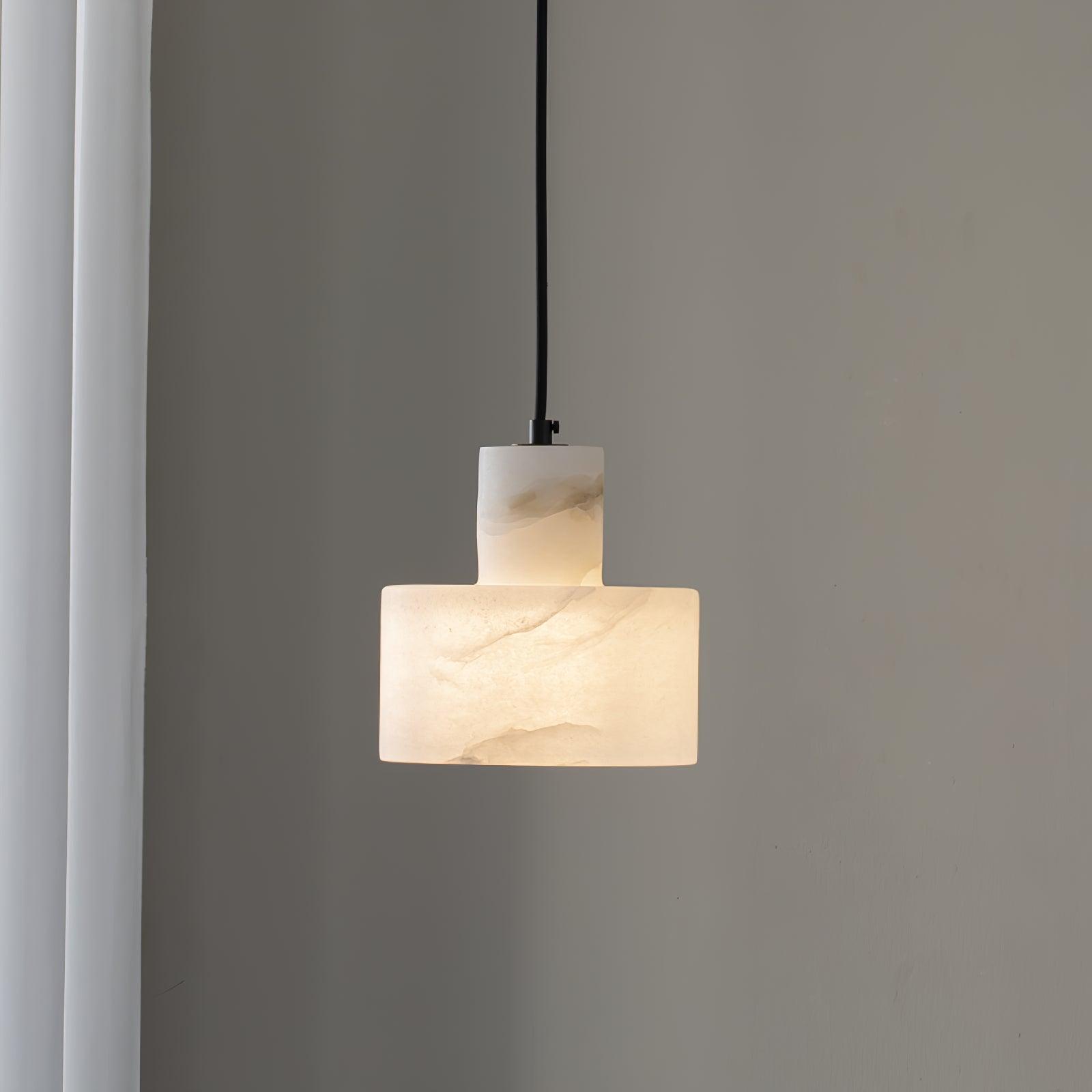 Alabaster  Pendant Lgiht Dual Cylindrical | Fioriscas