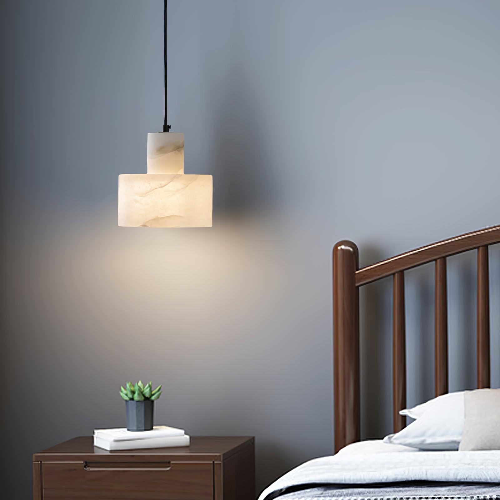 Alabaster  Pendant Lgiht Dual Cylindrical | Fioriscas