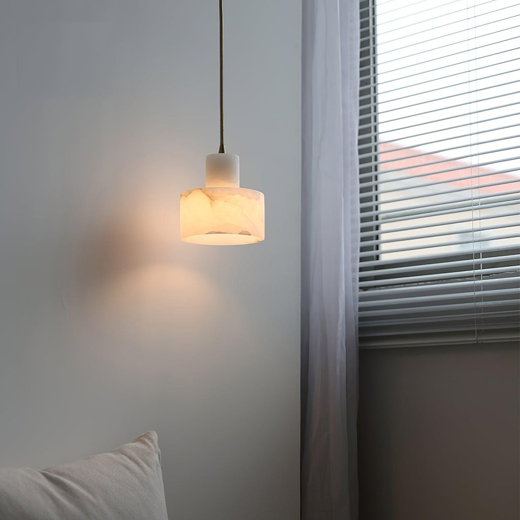 Alabaster  Pendant Lgiht Dual Cylindrical | Fioriscas