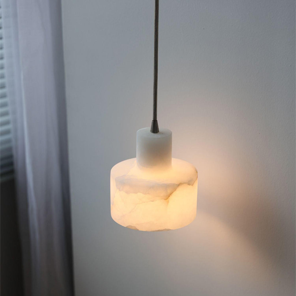 Alabaster  Pendant Lgiht Dual Cylindrical | Fioriscas