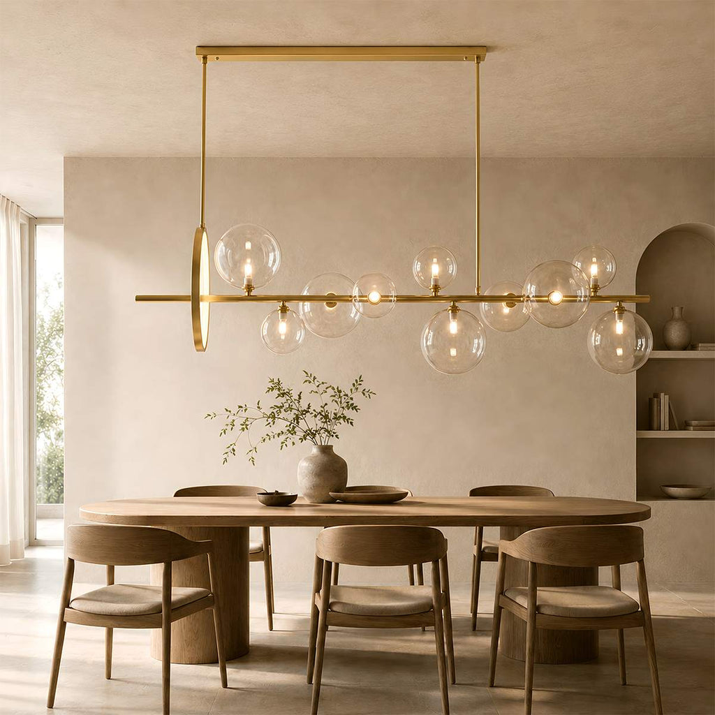NovaLume Orbit LED Chandelier for Modern Living and Dining Rooms