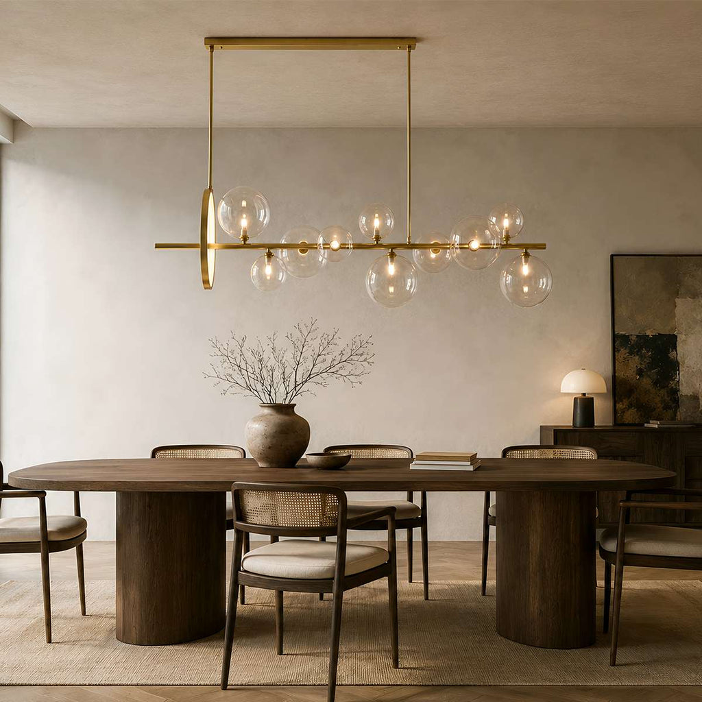 NovaLume Orbit LED Chandelier for Modern Living and Dining Rooms