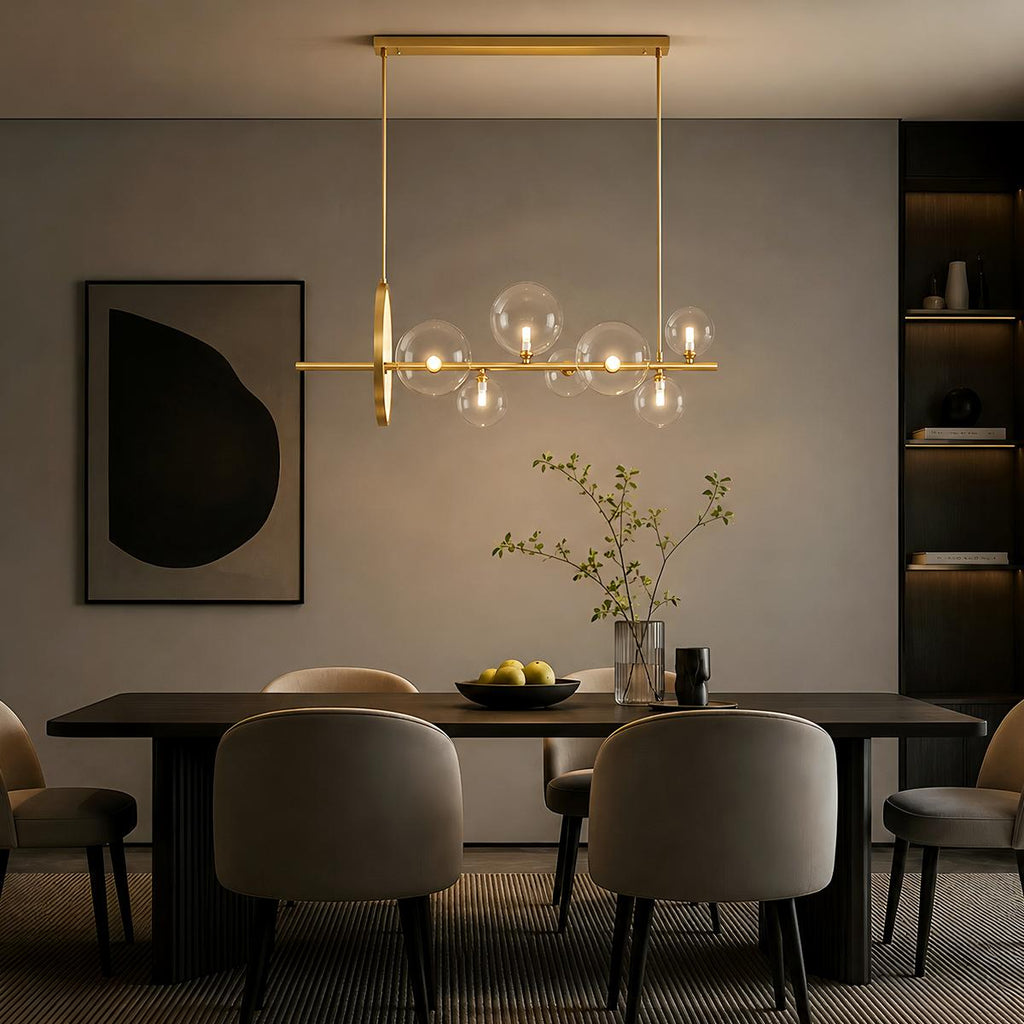 NovaLume Orbit LED Chandelier for Modern Living and Dining Rooms