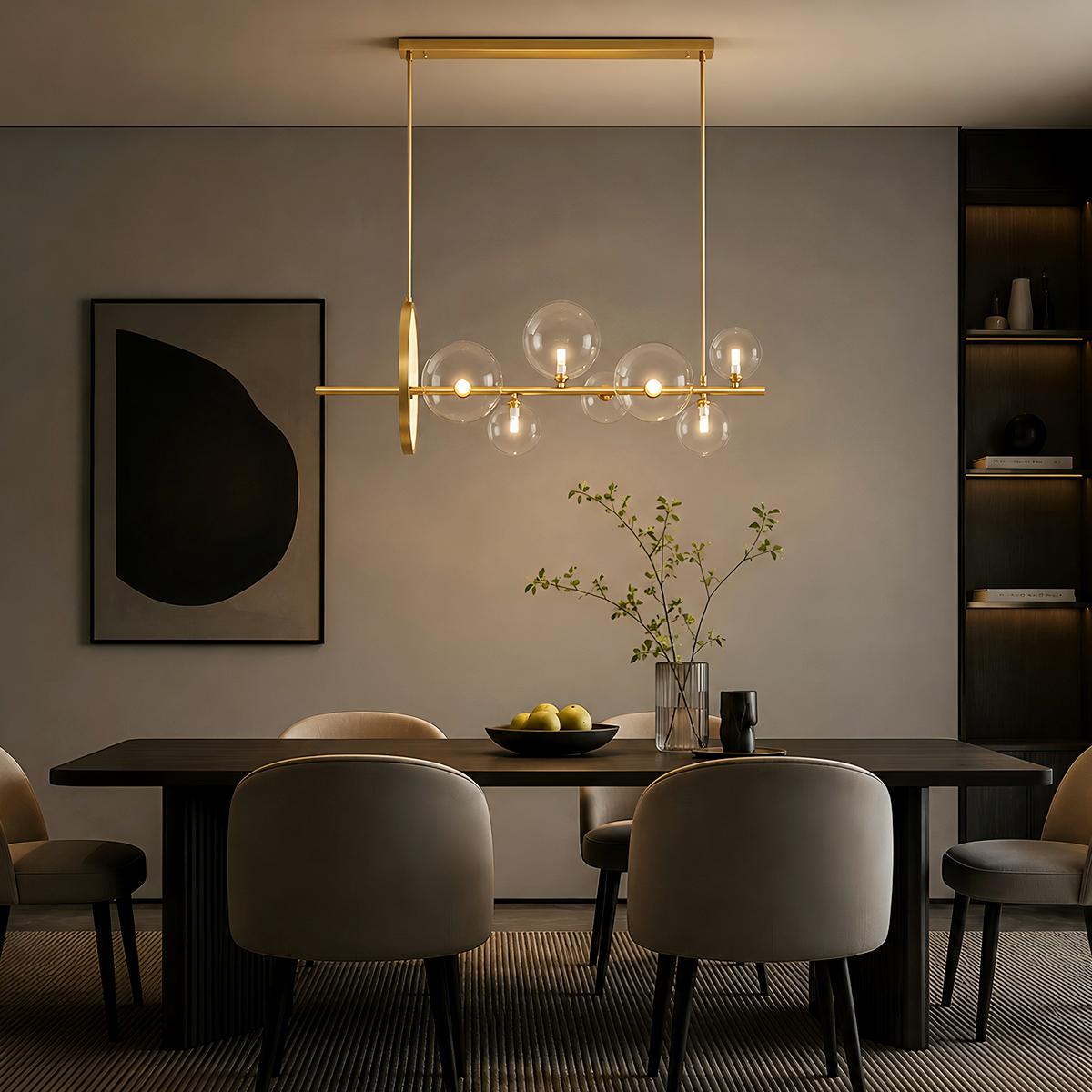 NovaLume Orbit LED Chandelier for Modern Living and Dining Rooms