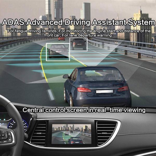 Dual Front and Rear Dash Cam, Full HD 1080p with Parking Monitor