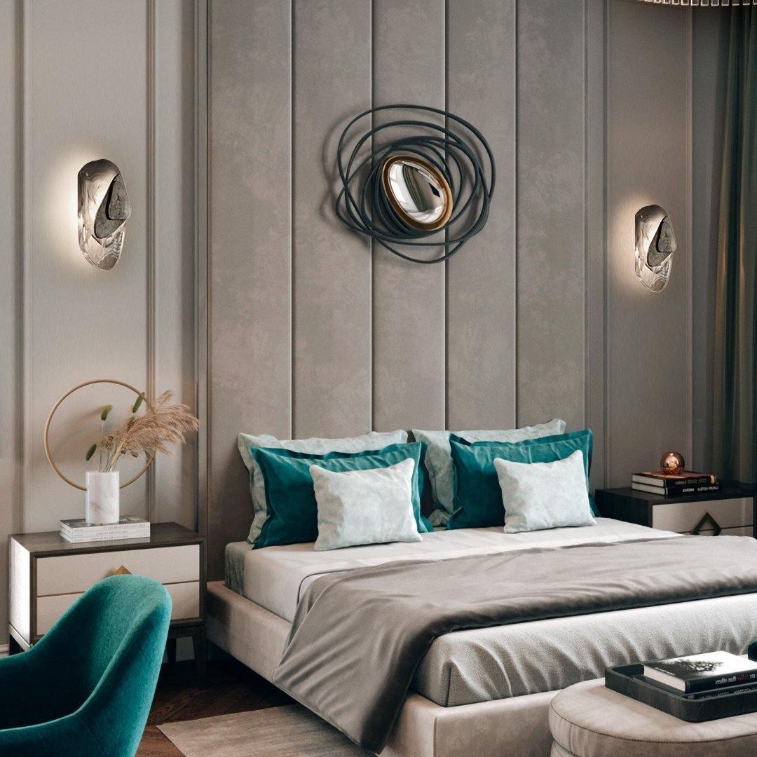 Beatrice Artistic Black Glass Wall Lamp | Fioriscas