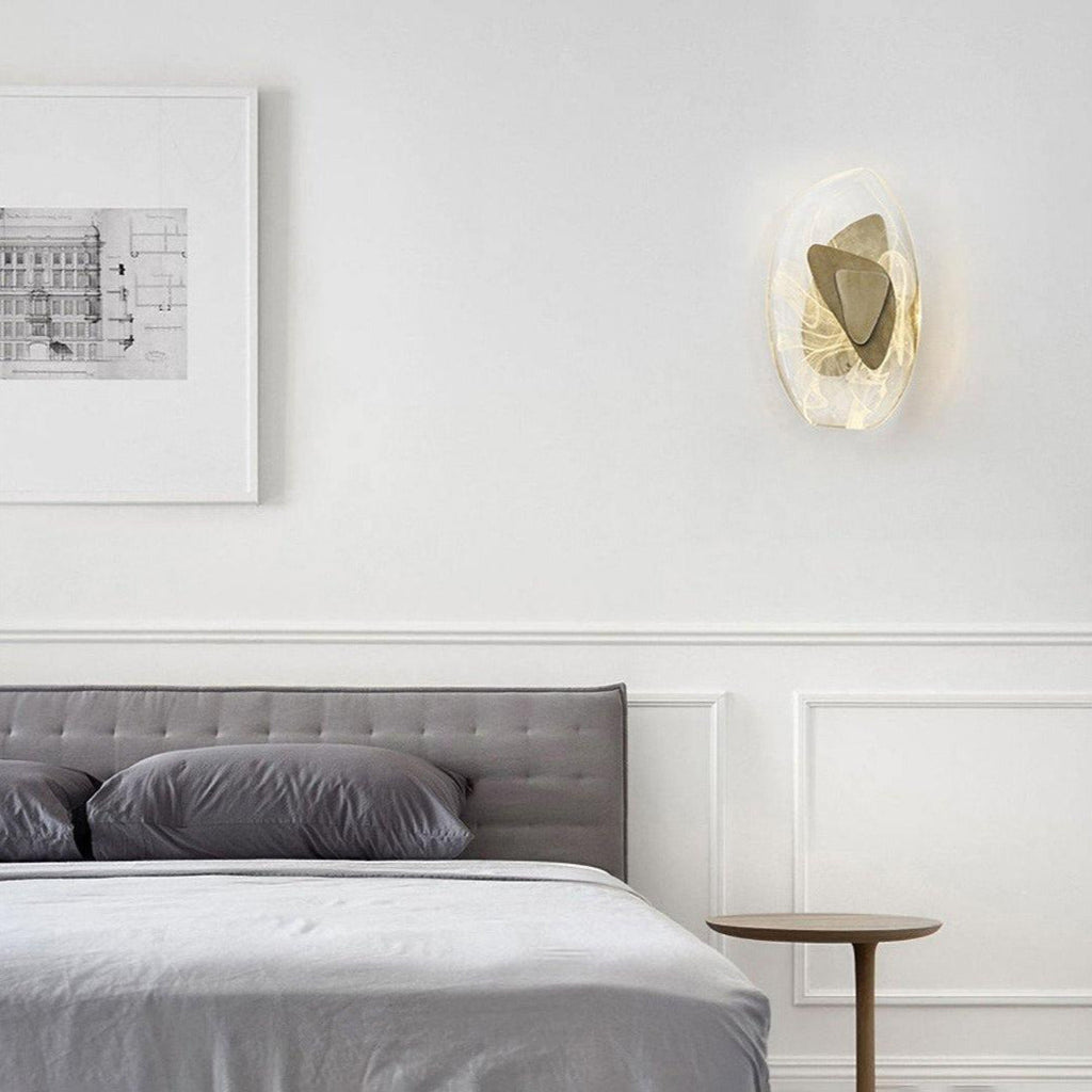 Beatrice Artistic Black Glass Wall Lamp | Fioriscas