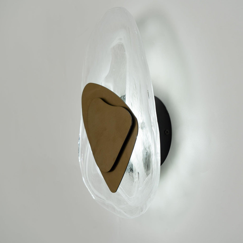 Beatrice Artistic Black Glass Wall Lamp | Fioriscas
