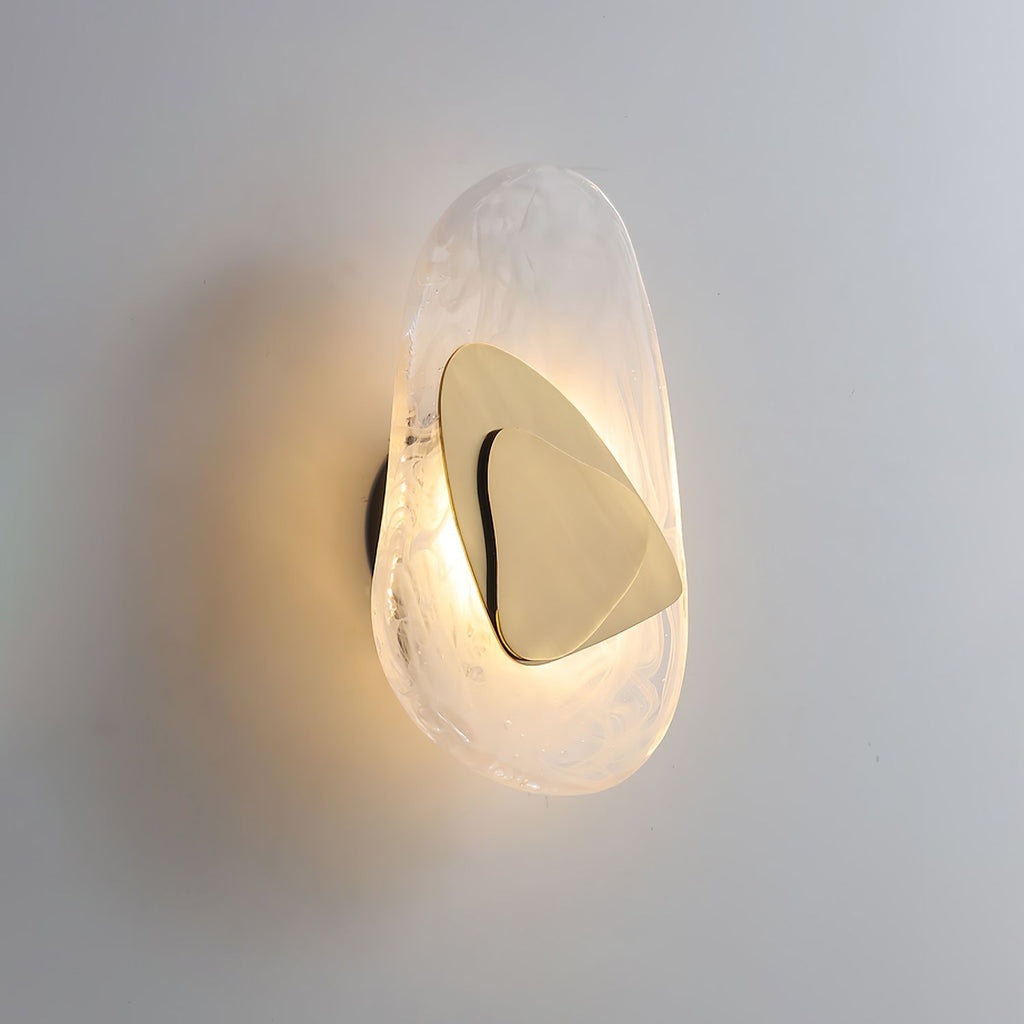 Beatrice Artistic Black Glass Wall Lamp | Fioriscas