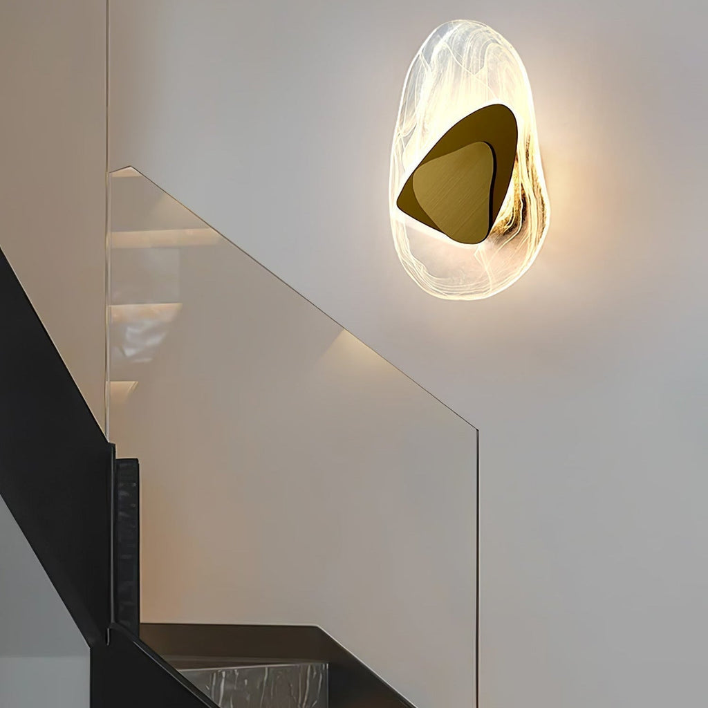Beatrice Artistic Black Glass Wall Lamp | Fioriscas