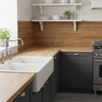 Papel tapiz negro autoadhesivo con aspecto de madera para renovaciones interiores modernas - Fioriscas