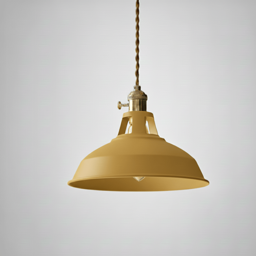 Retro Steel Barn Pendant Light for Dining Areas & Loft Interiors - Fioriscas