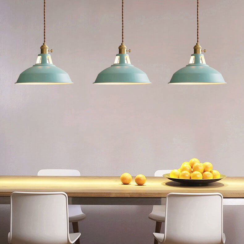 Retro Steel Barn Pendant Light for Dining Areas & Loft Interiors - Fioriscas