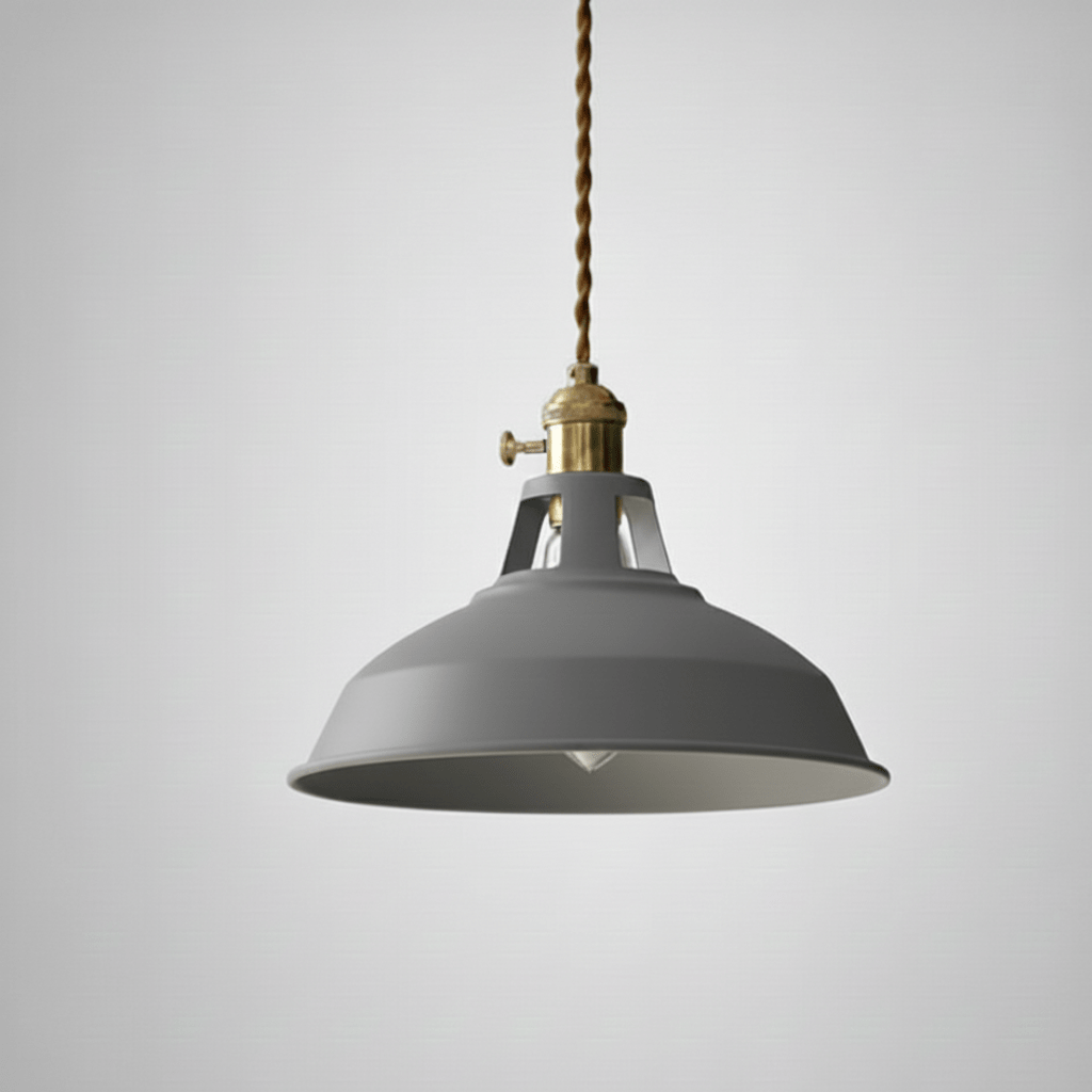 Retro Steel Barn Pendant Light for Dining Areas & Loft Interiors - Fioriscas