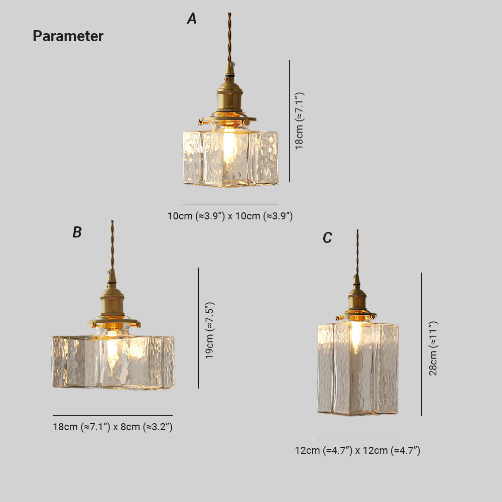 Ovely Vintage Glass Brass Hammered Pendant Light | Fioriscas