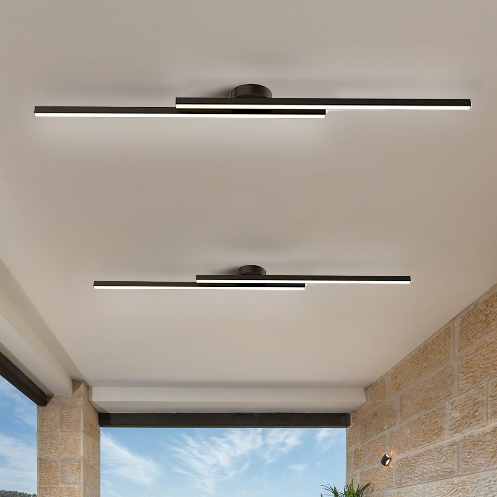 Plafoniera LED ultrasottile semipiatta in alluminio, LumenVale