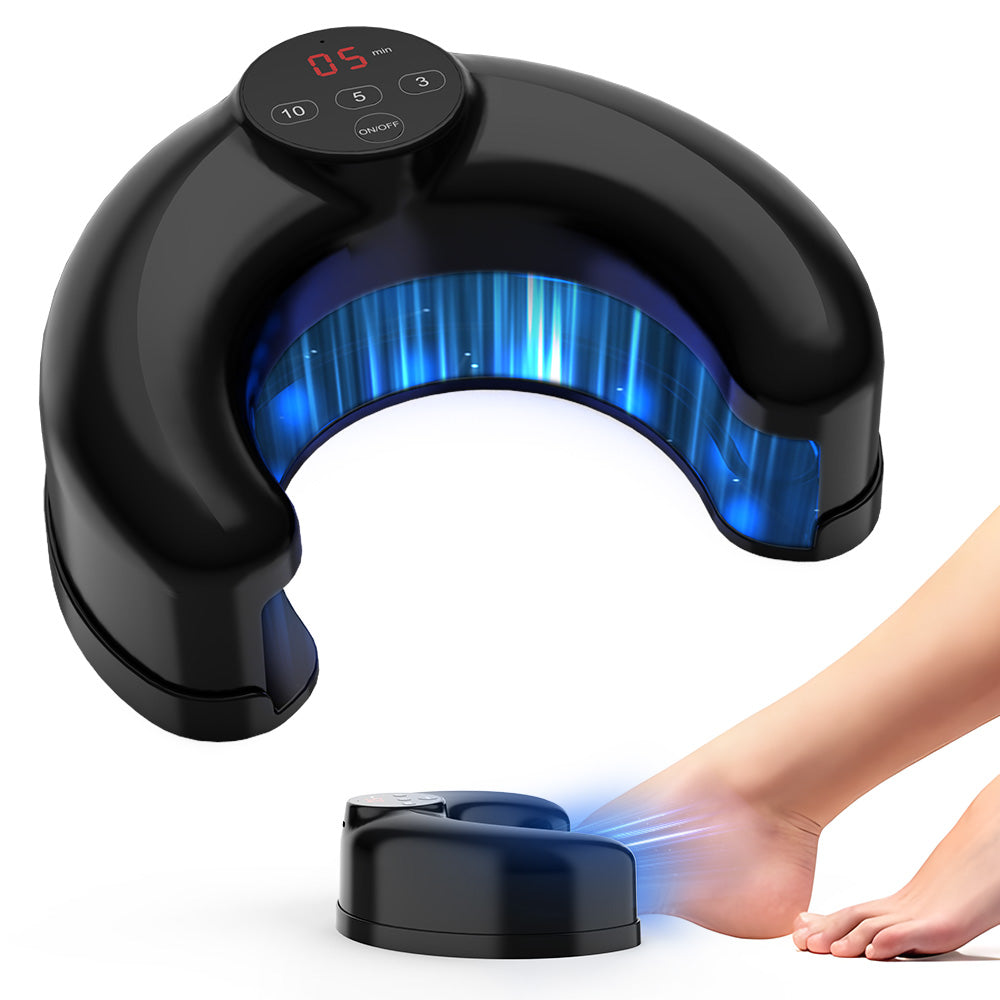 Dispositivo de luz para el cuidado de uñas con clip, doble haz de 905 nm y 470 nm, recargable