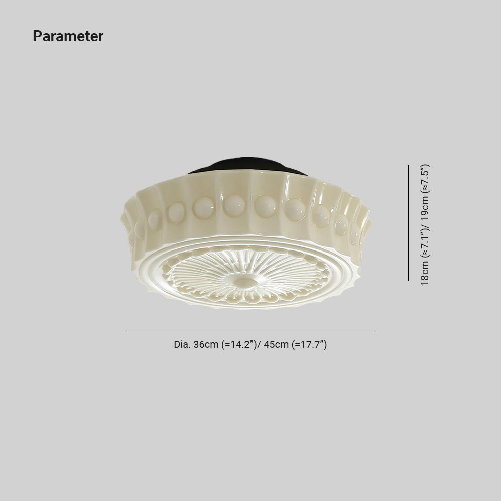 Elena Glass Ceiling Light | Fioriscas