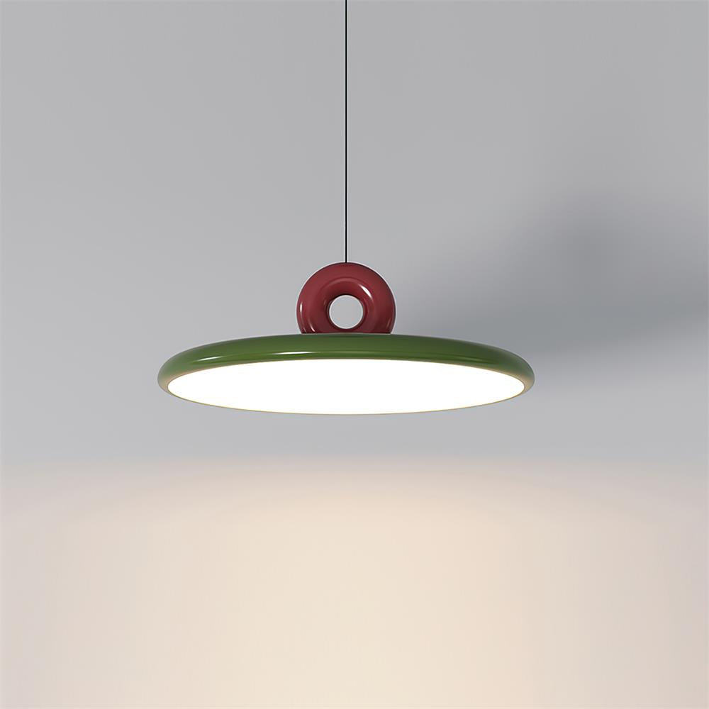 Pendant Lamp Disc with Loop Detail Ambient Minimalist | Fioriscas