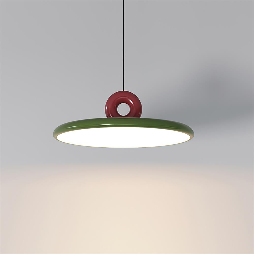 Pendant Lamp Disc with Loop Detail Ambient Minimalist | Fioriscas