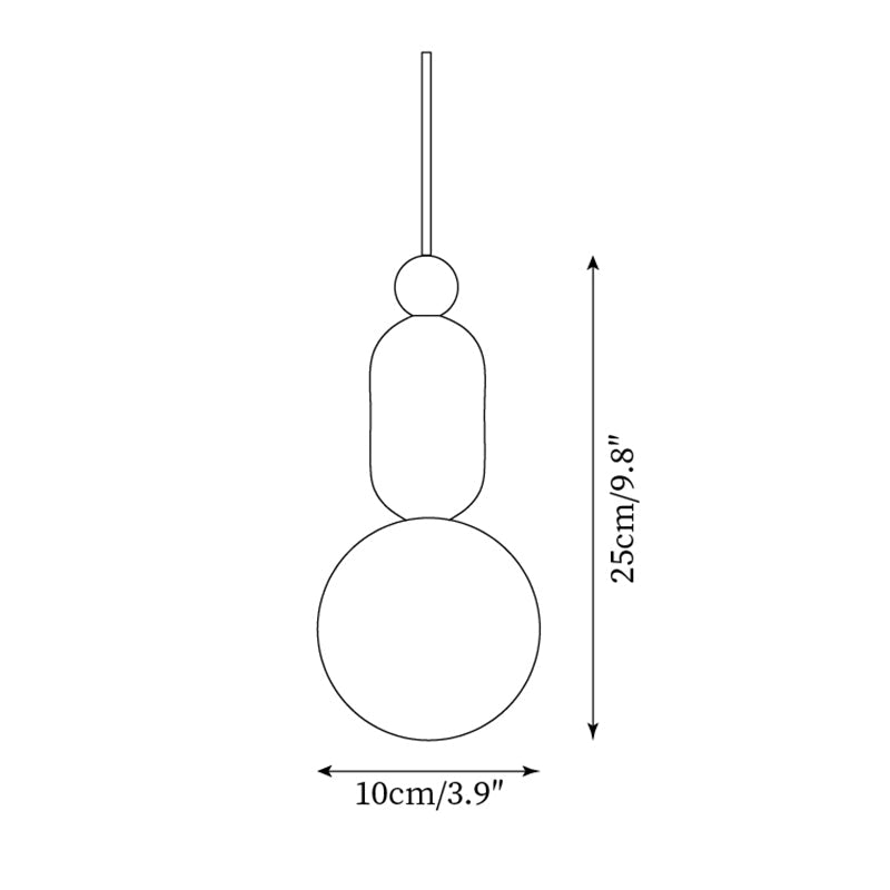 Gavon Glass & Travertine Pendant Lamp | Fioriscas