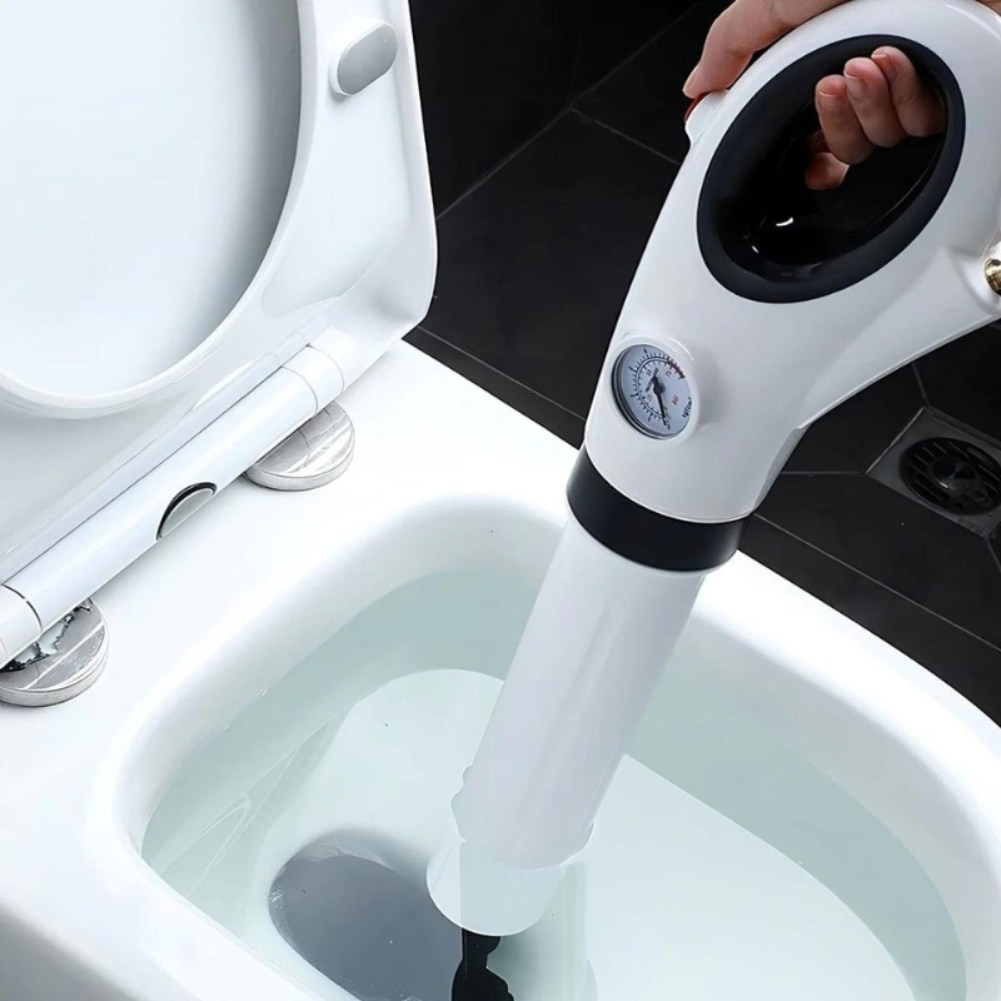 HydraHero Rapid-Action Toilet Plunger & Drain Unblocker Tool