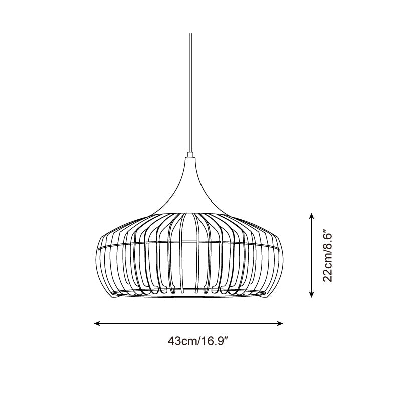 Zivora Natural Bamboo Rattan Pendant Light | Fioriscas