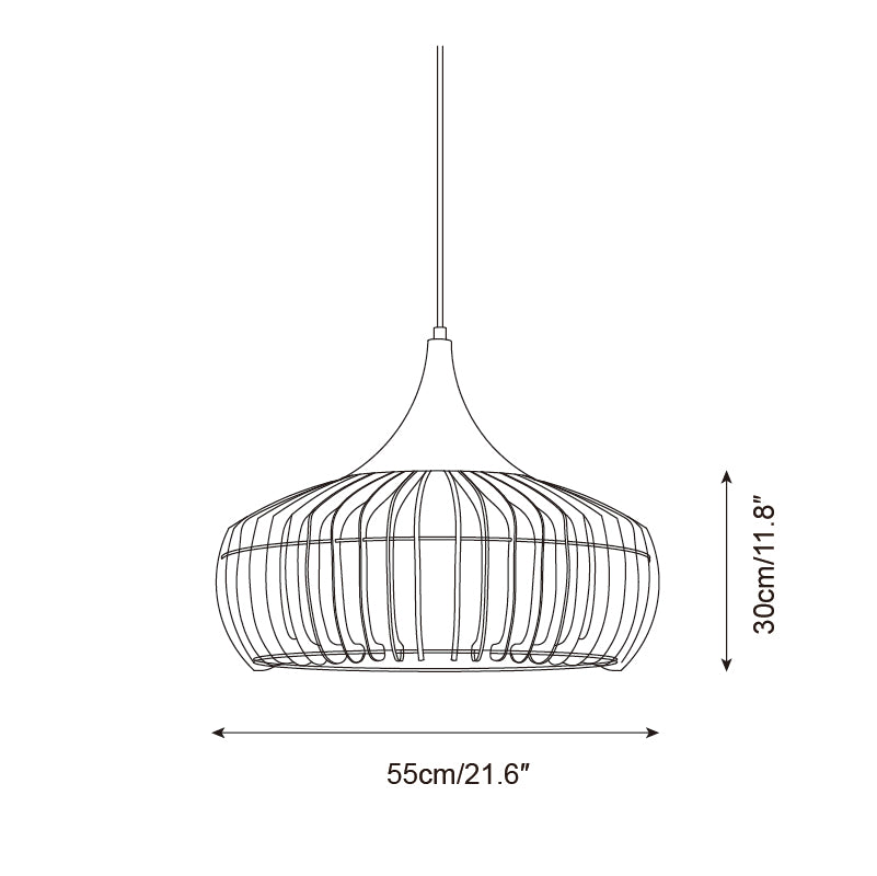 Zivora Natural Bamboo Rattan Pendant Light | Fioriscas
