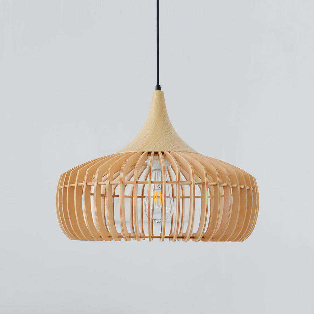 Zivora Natural Bamboo Rattan Pendant Light | Fioriscas