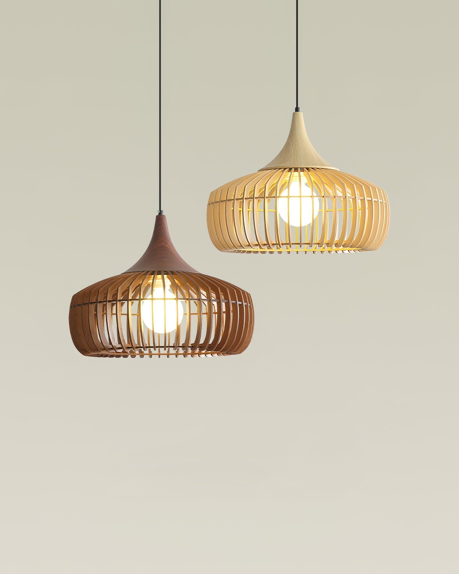 Zivora Natural Bamboo Rattan Pendant Light | Fioriscas