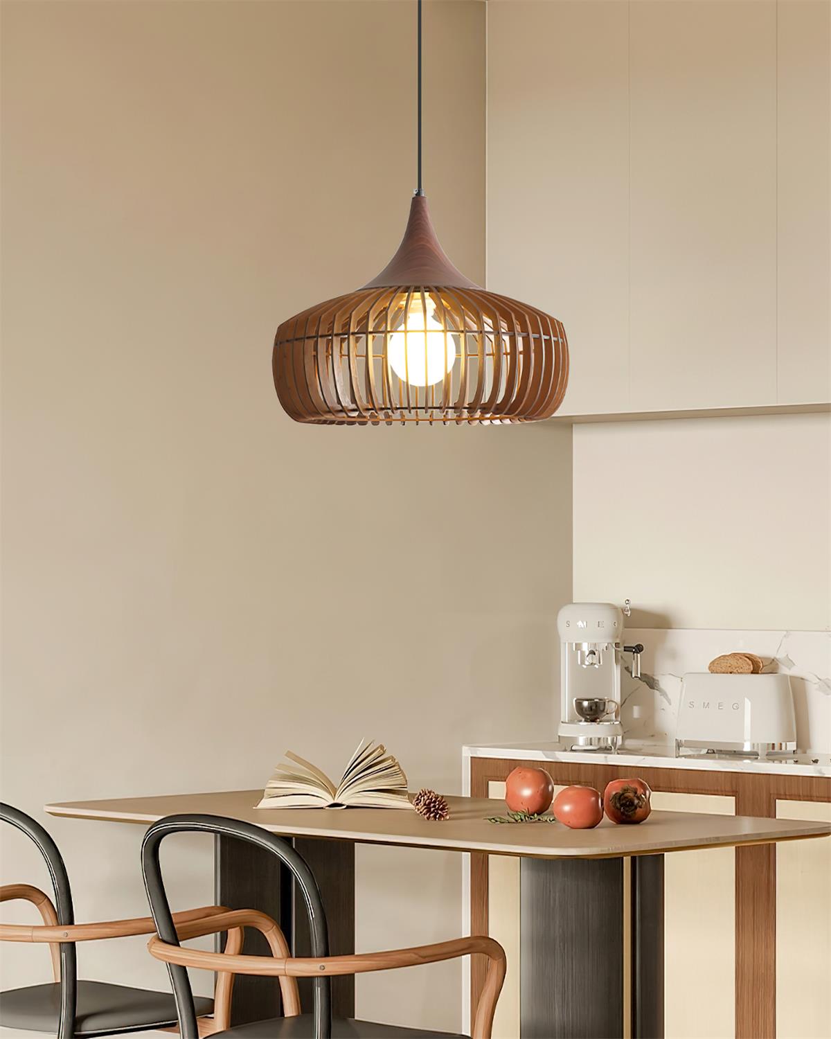 Zivora Natural Bamboo Rattan Pendant Light | Fioriscas