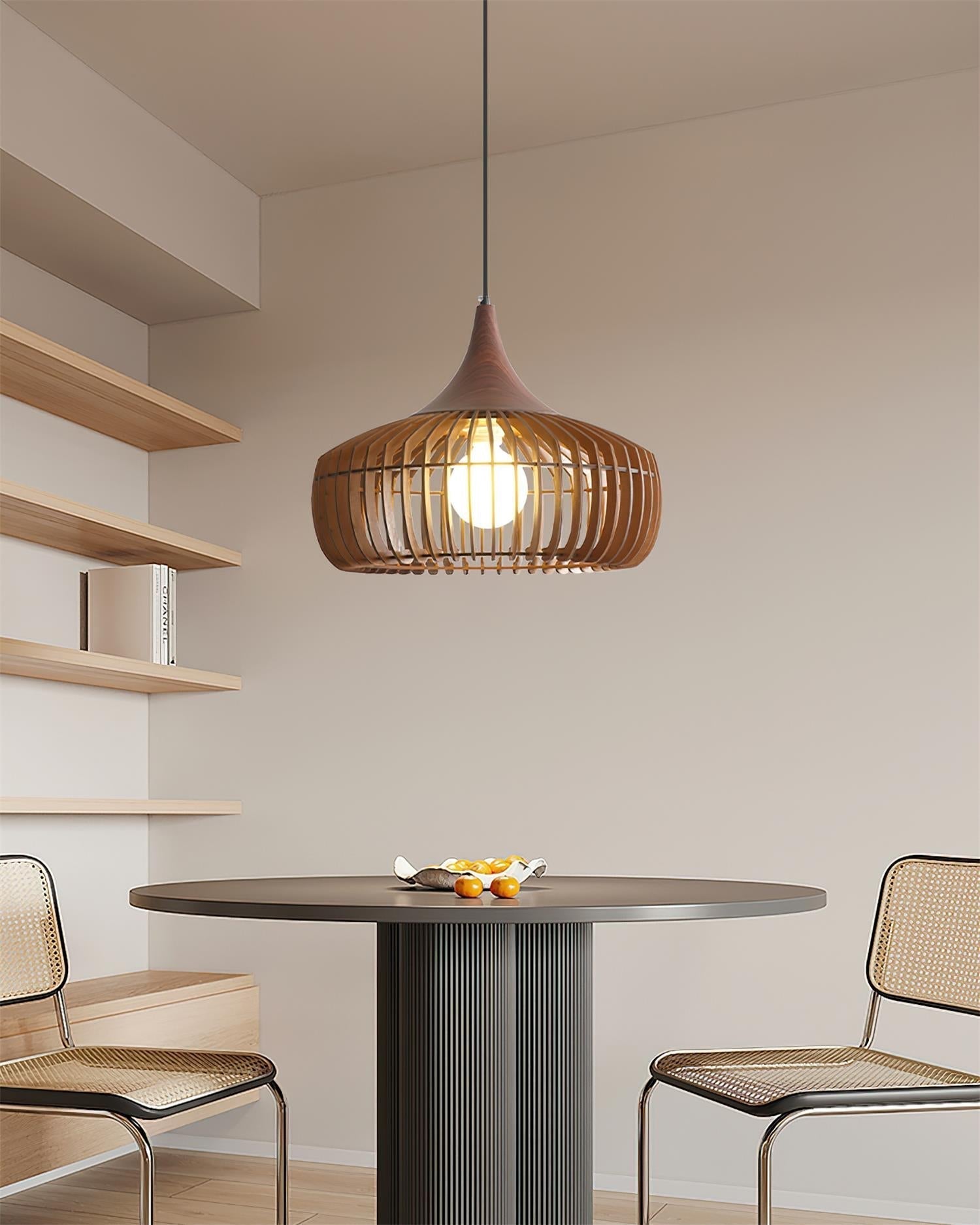 Zivora Natural Bamboo Rattan Pendant Light | Fioriscas